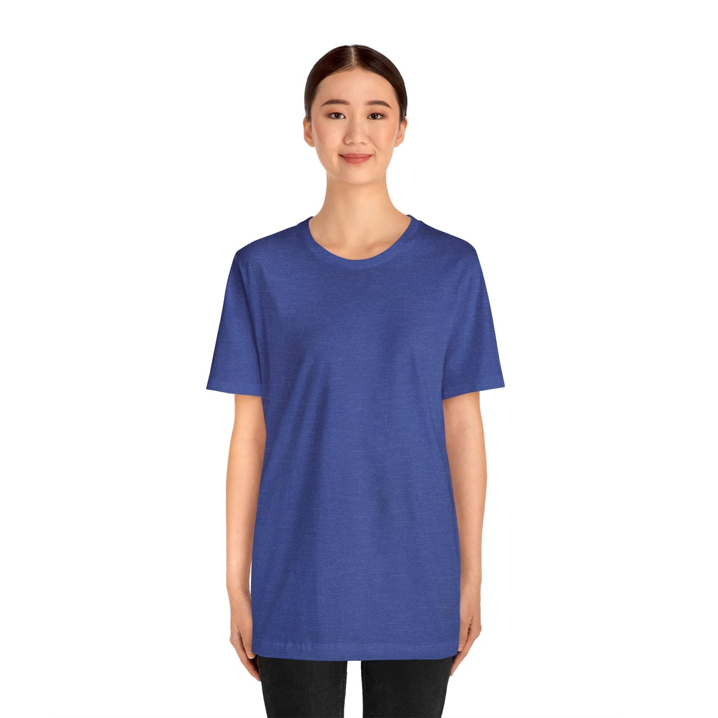 Unisex Jersey Short Sleeve Heather True Royal Blue T Shirt