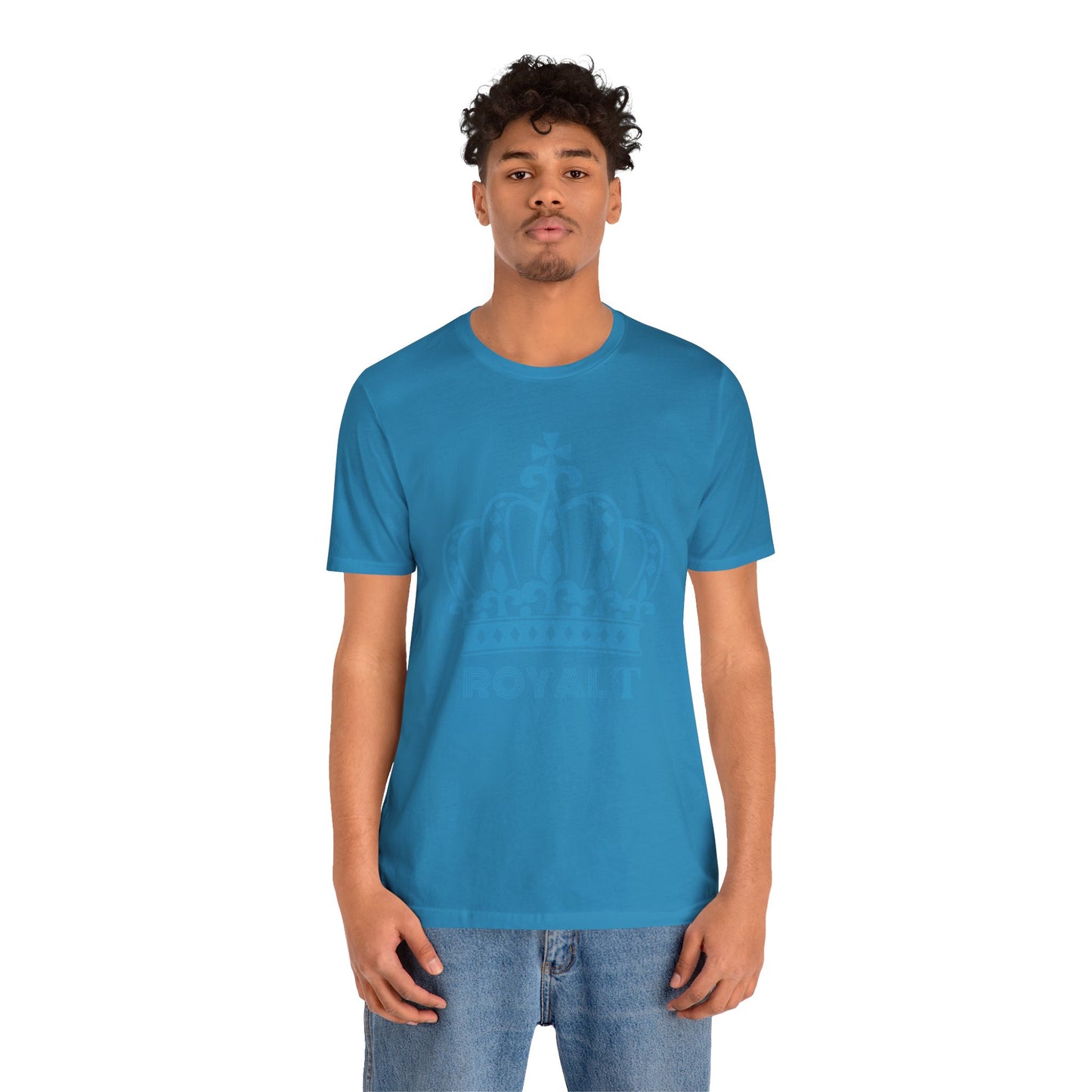 Aqua Blue - Unisex Jersey Short Sleeve T Shirt - Aqua Blue Royal T