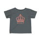 Babies Fine Jersey Tee- Pink Royal T Logo