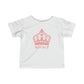 Babies Fine Jersey Tee- Pink Royal T Logo