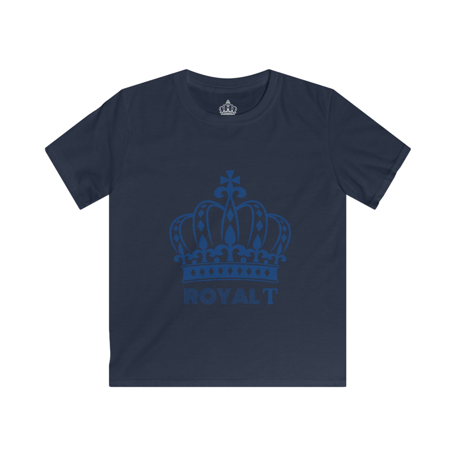 Navy Blue - Childrens Unisex Softstyle T Shirt - Navy Blue Royal T