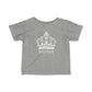 Babies Fine Jersey Tee- White Royal T Logo