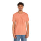 Sunset Pink - Unisex Jersey Short Sleeve T Shirt - Sunset Pink Royal T
