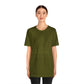 Olive Green - Unisex Jersey Short Sleeve T Shirt - Olive Green Royal T