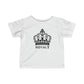 Babies Fine Jersey Tee- Black Royal T Logo