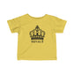 Babies Fine Jersey Tee- Black Royal T Logo