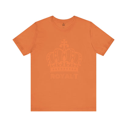 Burnt Orange - Unisex Jersey Short Sleeve T Shirt - Orange Royal T