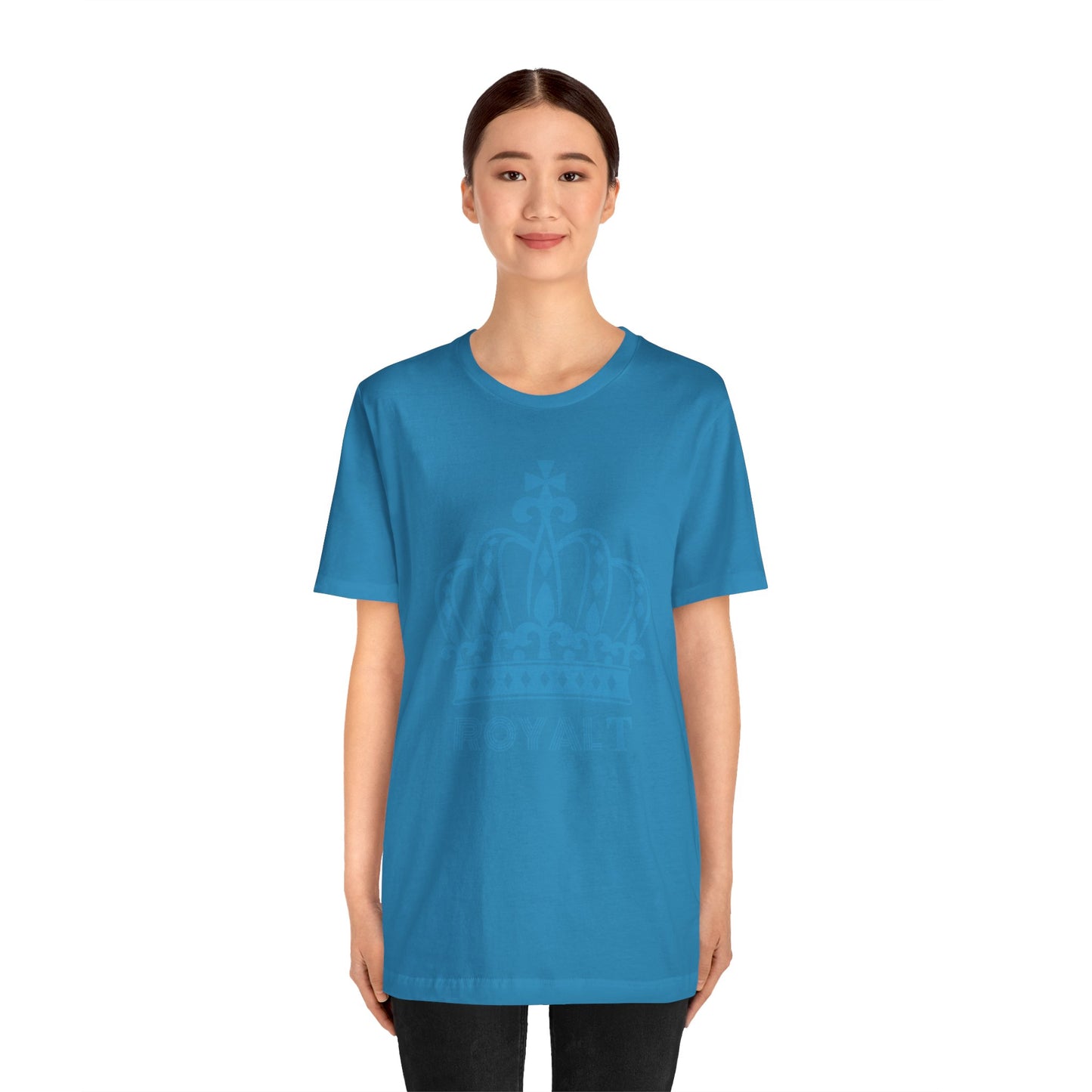 Aqua Blue - Unisex Jersey Short Sleeve T Shirt - Aqua Blue Royal T