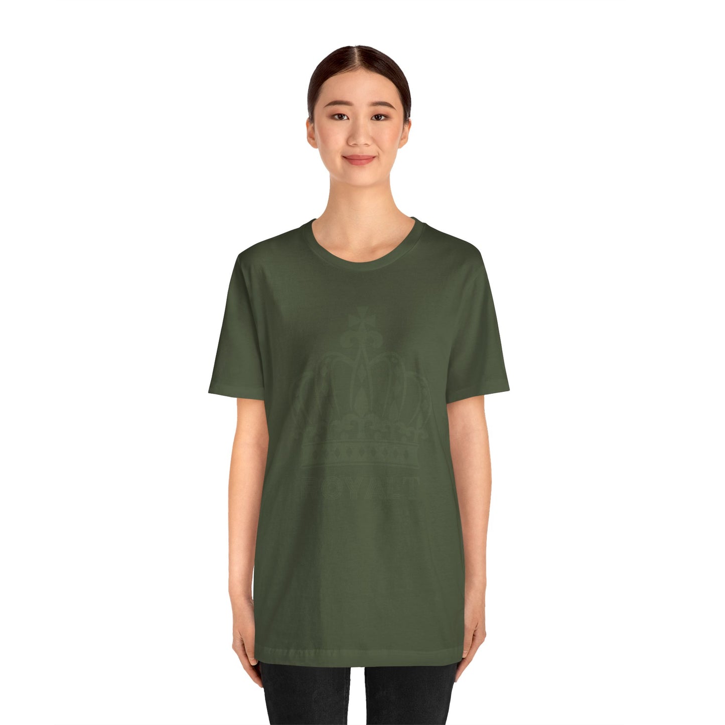 Military Green - Unisex Jersey Short Sleeve T Shirt - Green Royal T