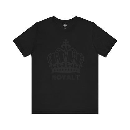 Black - Unisex Jersey Short Sleeve T Shirt - Black Royal T