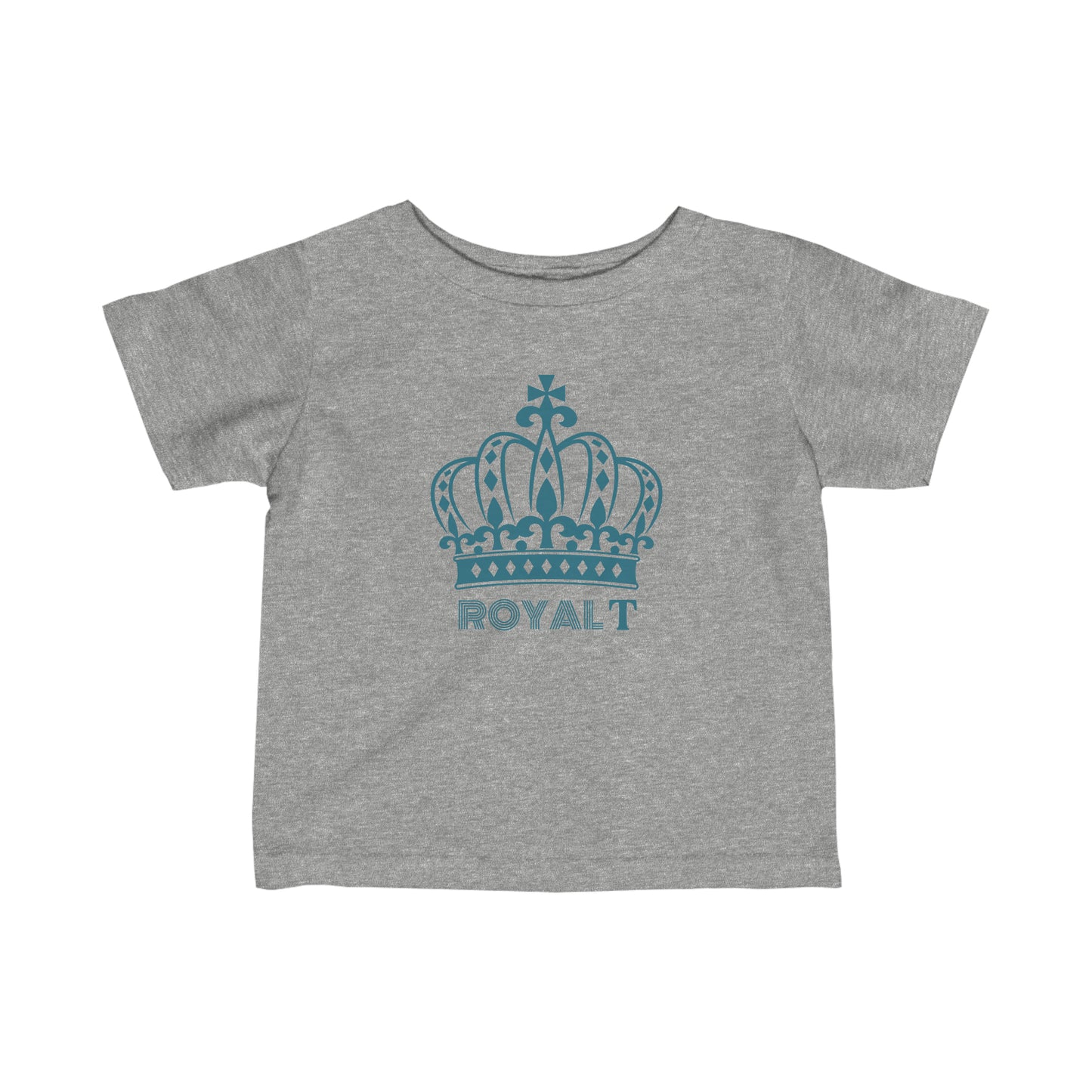 Babies Fine Jersey Tee- Teal Blue Royal T Logo