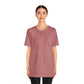 Unisex Jersey Short Sleeve Heather Mauve T Shirt