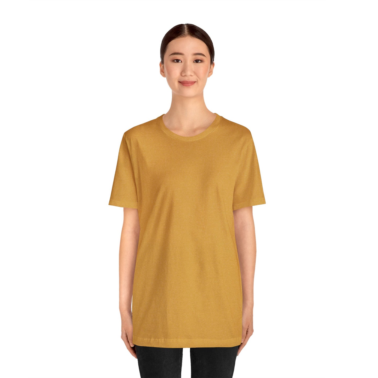 Unisex Jersey Short Sleeve Heather Mustard T Shirt