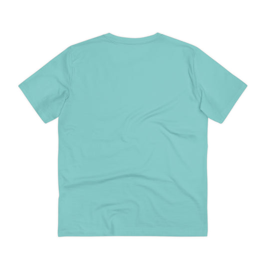 Teal Monstera Blue - Organic Creator T-shirt - Unisex