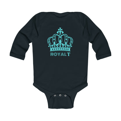 Babies Long Sleeve Bodysuit - Light Blue Royal T