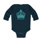 Babies Long Sleeve Bodysuit - Light Blue Royal T