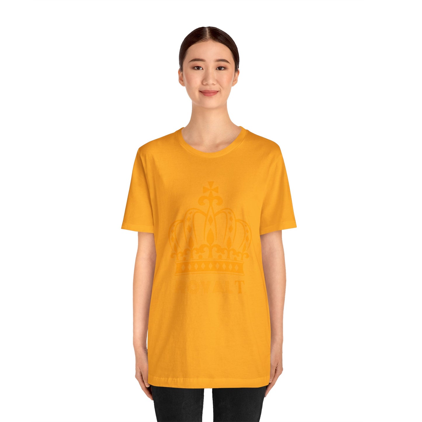 Gold - Unisex Jersey Short Sleeve T Shirt - Golden Yellow Royal T