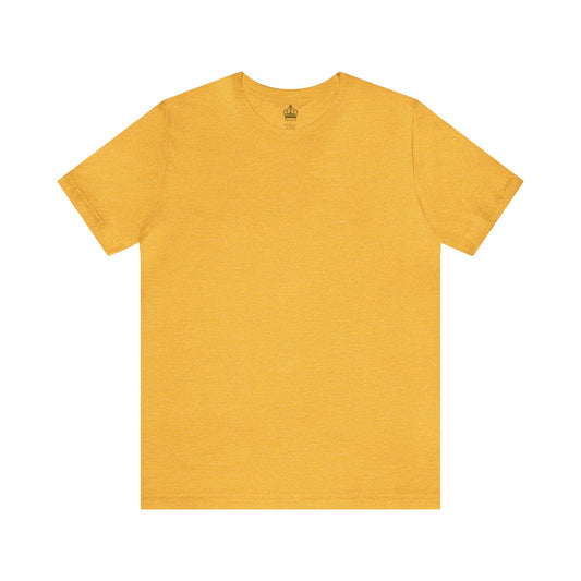 Unisex Jersey Short Sleeve Heather Yellow Gold T Shirt