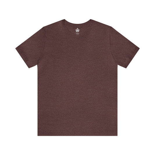 Unisex Jersey Short Sleeve Heather Maroon T Shirt