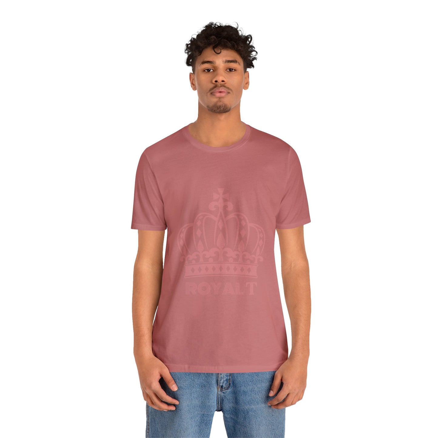 Mauve Pink - Unisex Jersey Short Sleeve T Shirt - Mauve Pink Royal T