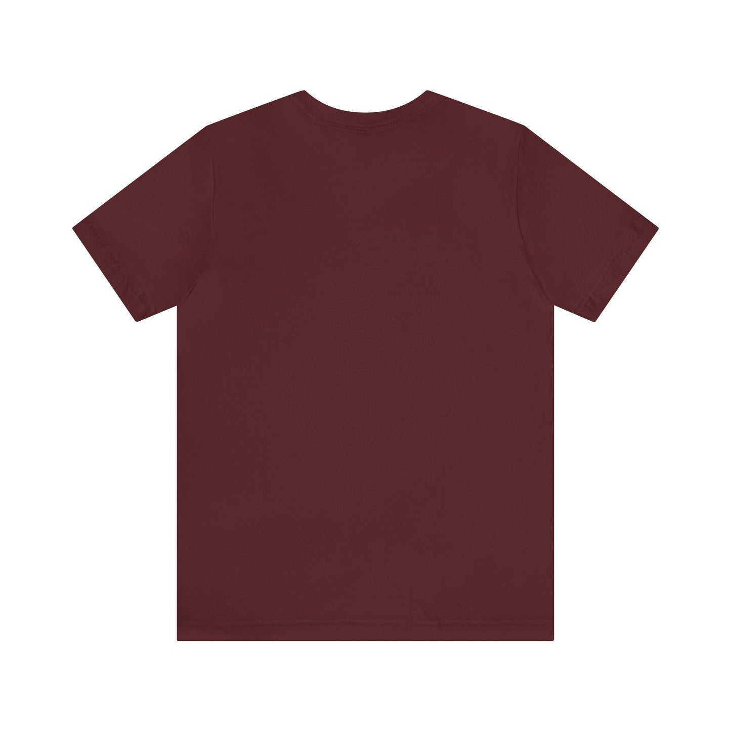 Unisex Jersey Short Sleeve Maroon T Shirt