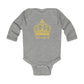 Babies Long Sleeve Bodysuit - Yellow Royal T