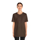 Unisex Jersey Short Sleeve Heather Brown T Shirt