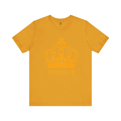 Mustard - Unisex Jersey Short Sleeve T Shirt - Golden Yellow Royal T