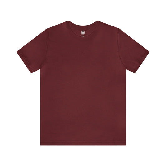 Unisex Jersey Short Sleeve Heather Cardinal Maroon T Shirt