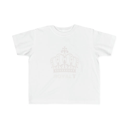 White - Toddler's Fine Jersey Tee - Off White Royal T