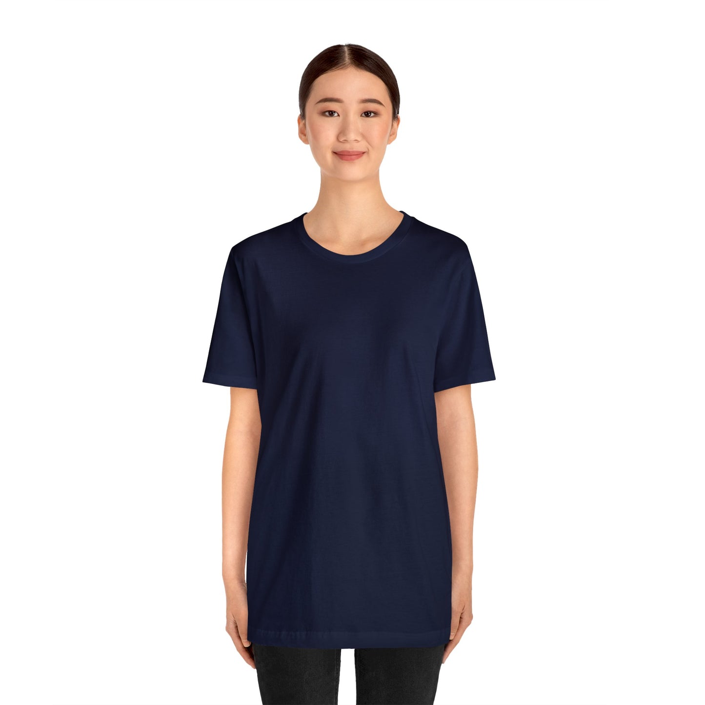 Unisex Jersey Short Sleeve Navy Blue T Shirt