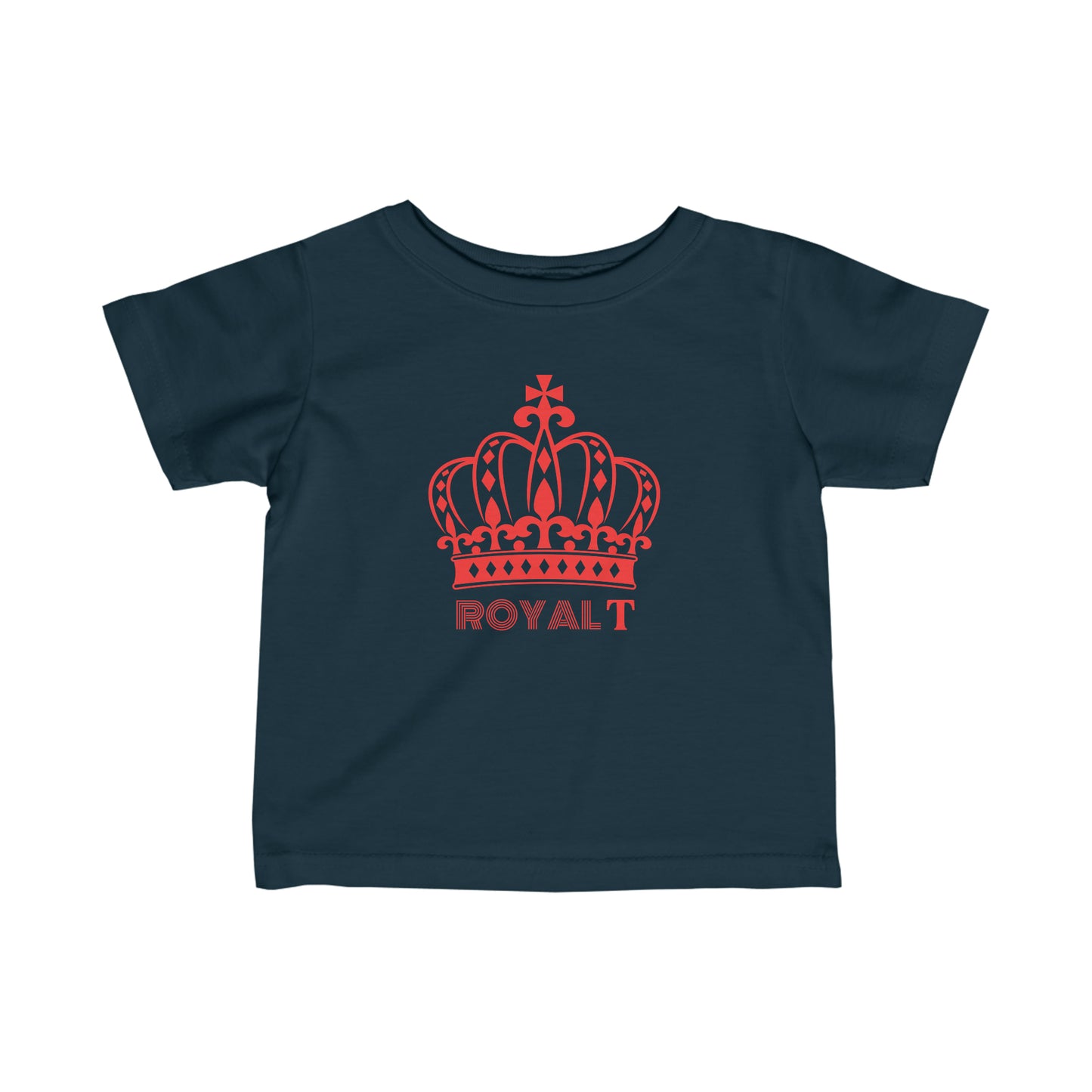 Babies Fine Jersey Tee- Red Royal T Logo