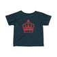 Babies Fine Jersey Tee- Red Royal T Logo