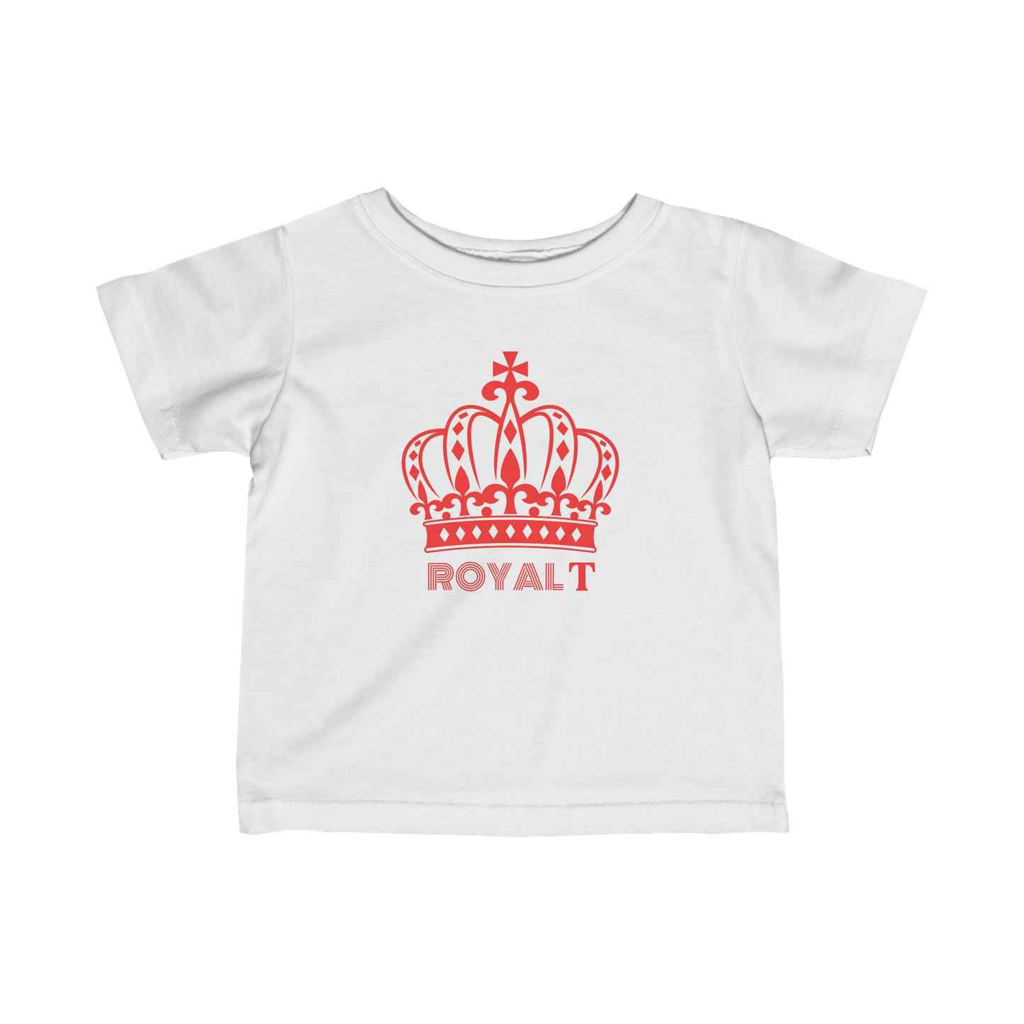 Babies Fine Jersey Tee- Red Royal T Logo