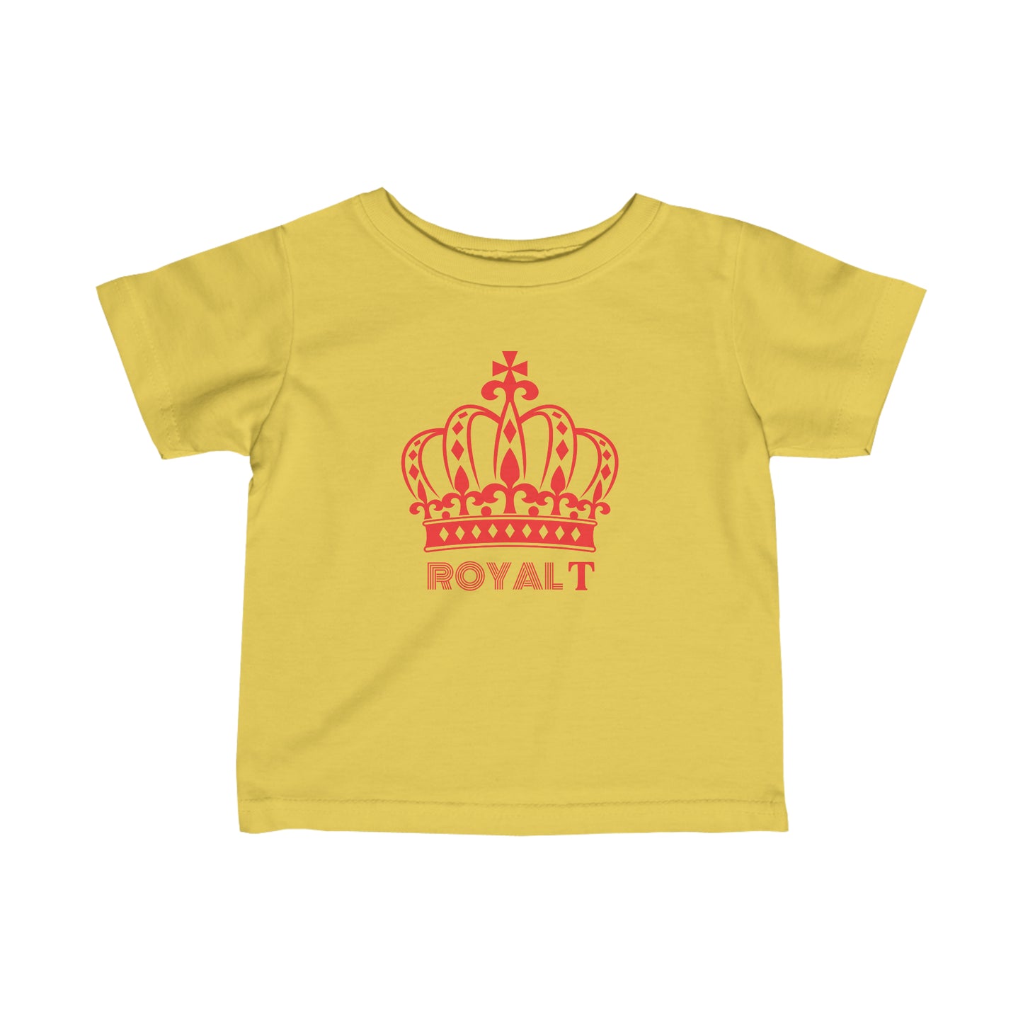 Babies Fine Jersey Tee- Red Royal T Logo