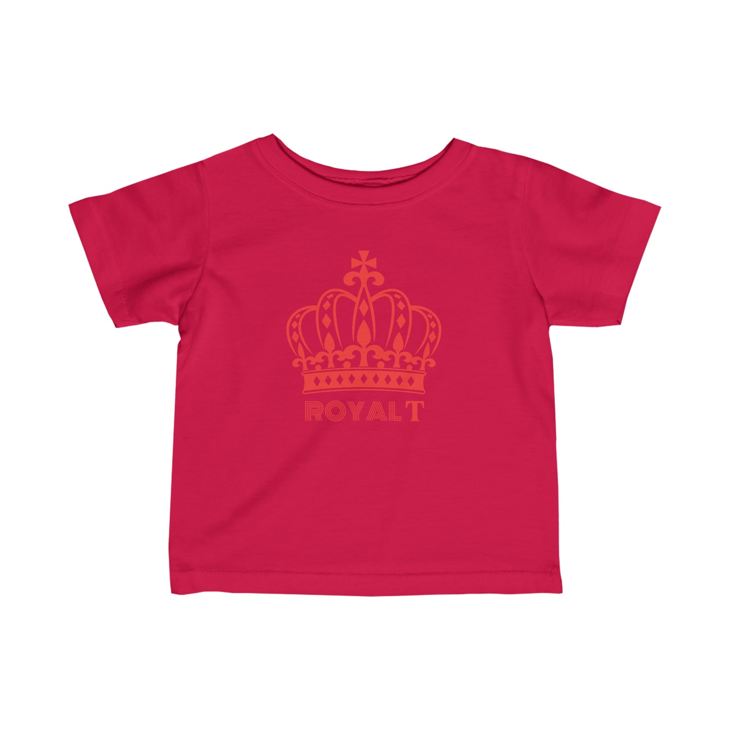 Babies Fine Jersey Tee- Red Royal T Logo