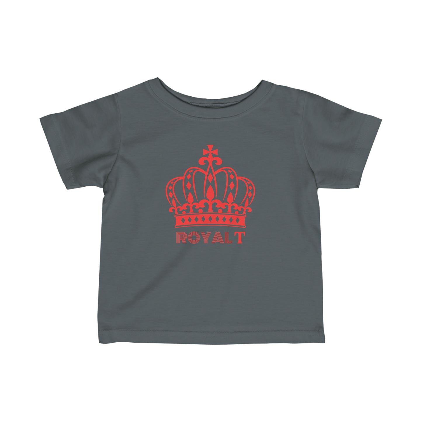 Babies Fine Jersey Tee- Red Royal T Logo